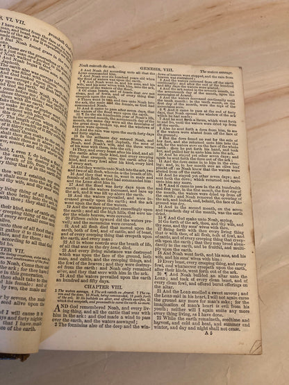 1800s Vintage Bible - Ref x296