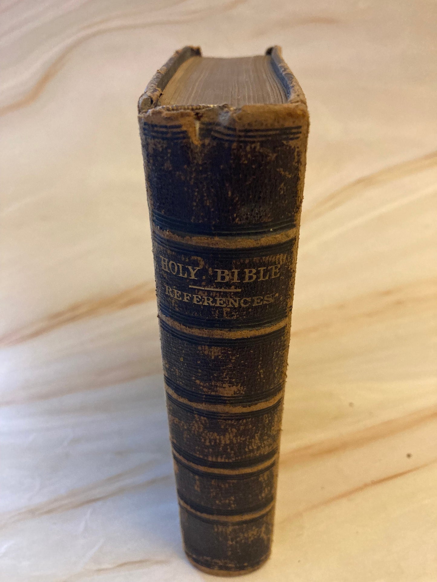 1876 Holy Bible References Oxford Vintage Bible - Ref x292