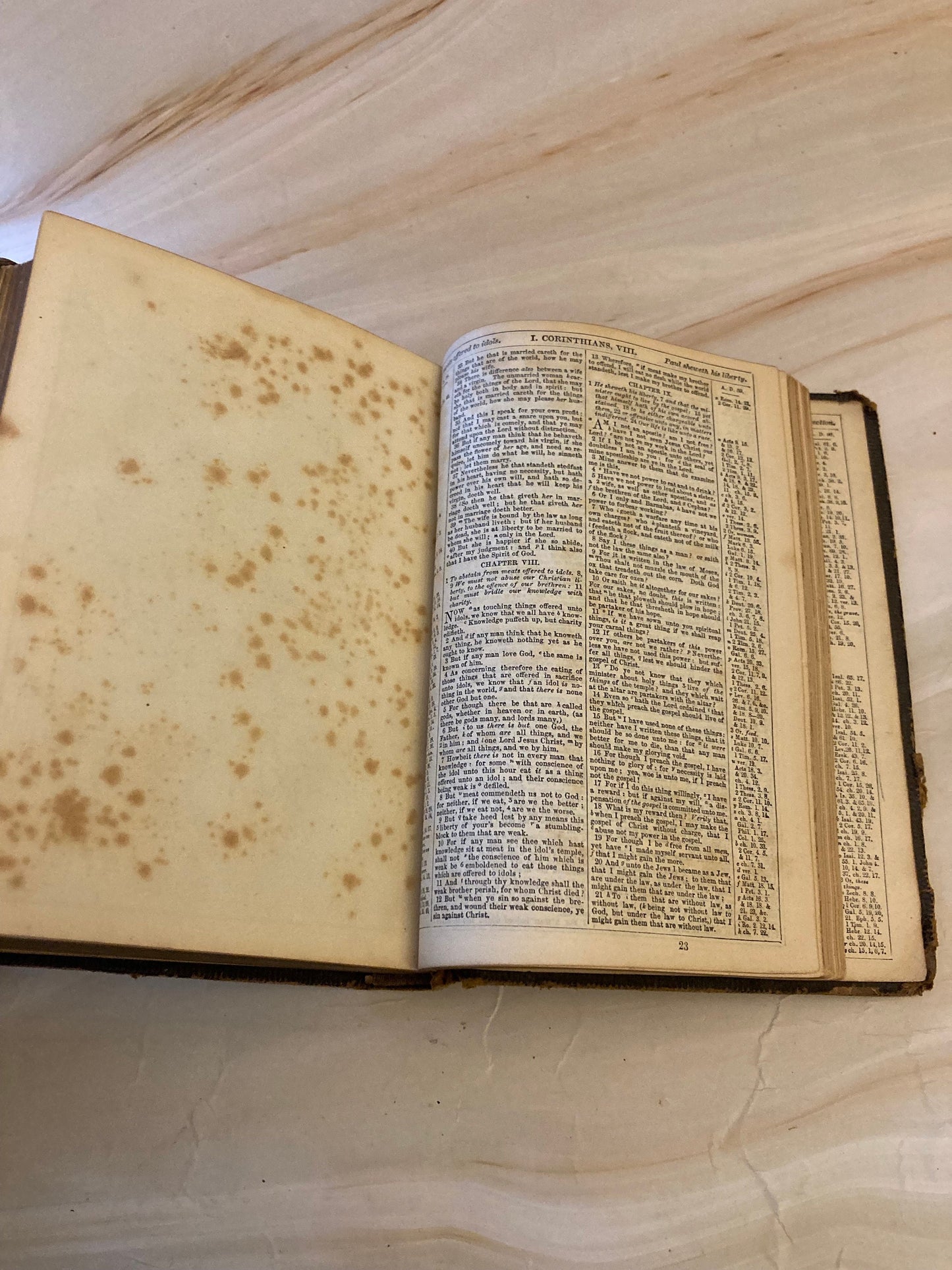 1876 Holy Bible References Oxford Vintage Bible - Ref x292