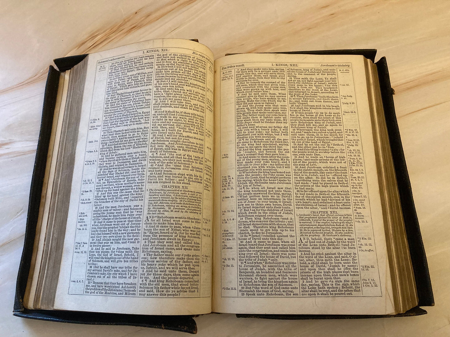 1866 Holy Bible Vintage Cambridge Bible - Ref x288