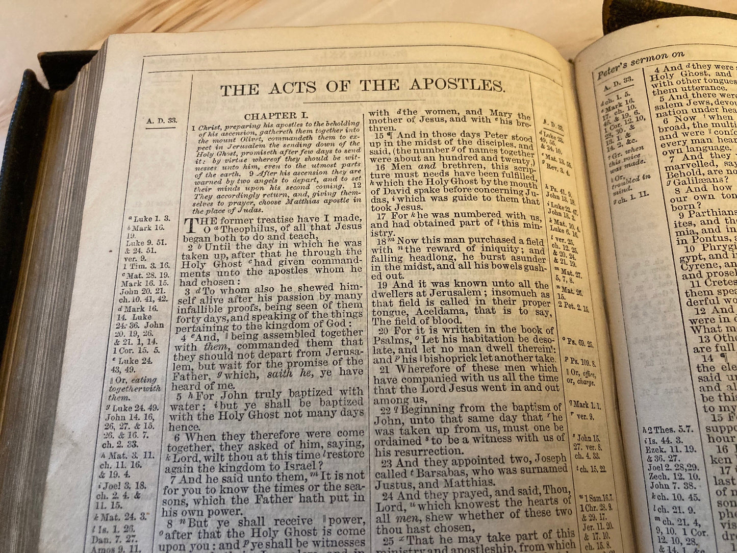 1866 Holy Bible Vintage Cambridge Bible - Ref x288