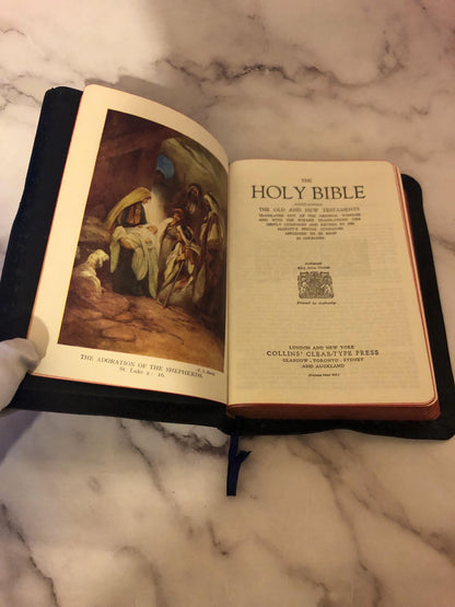 Illustrated Picture Holy Bible King James Version - Ref x373