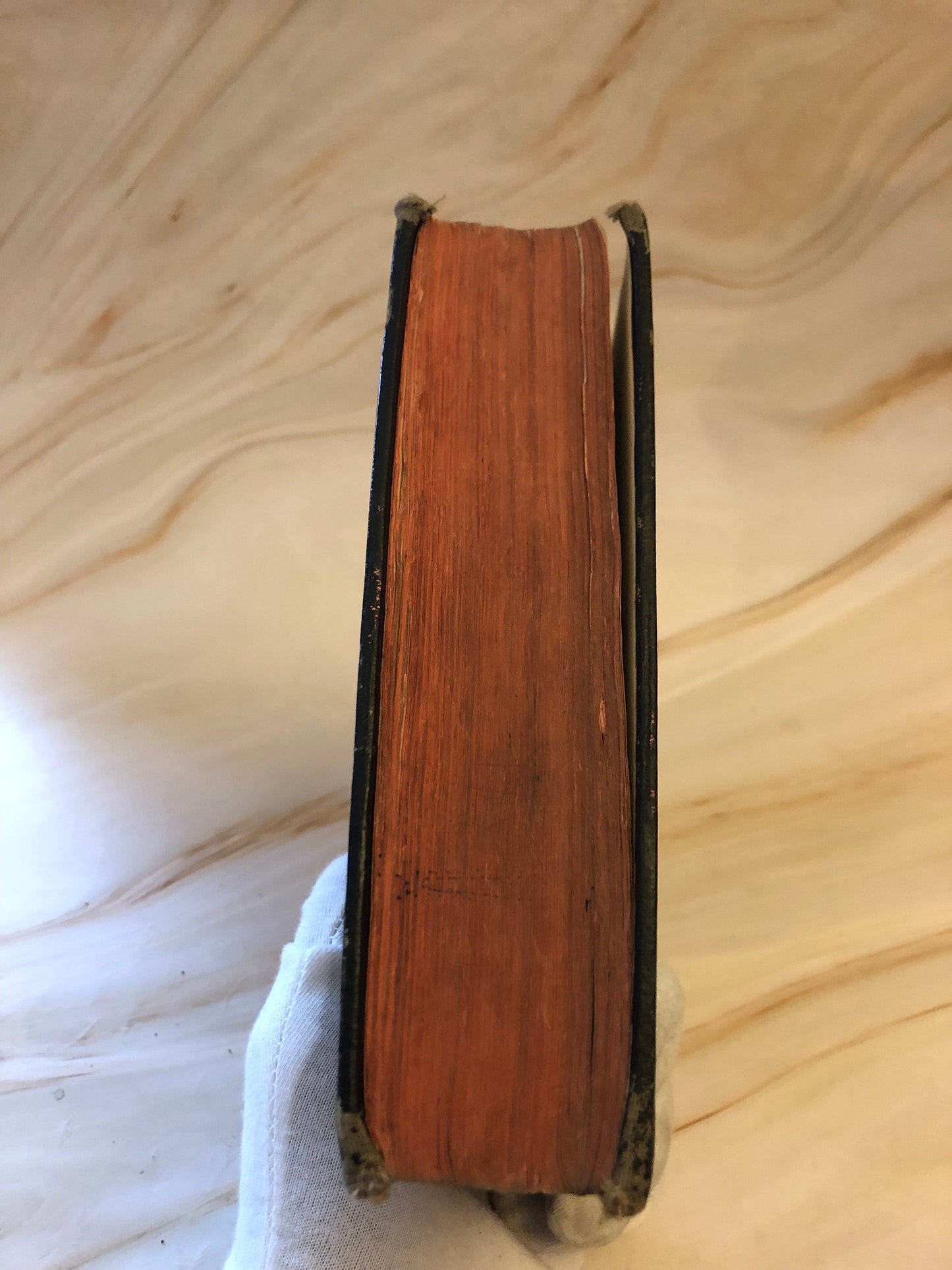 Holy Bible 1800s - Old and New Testament Red Page Edge - (Ref x365)