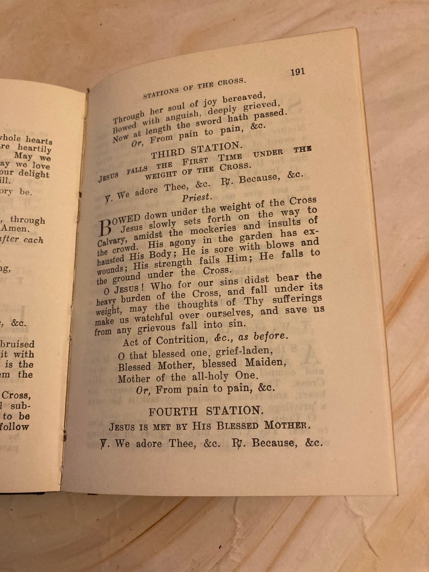 1936 Catholic Prayers book - (Ref x358)