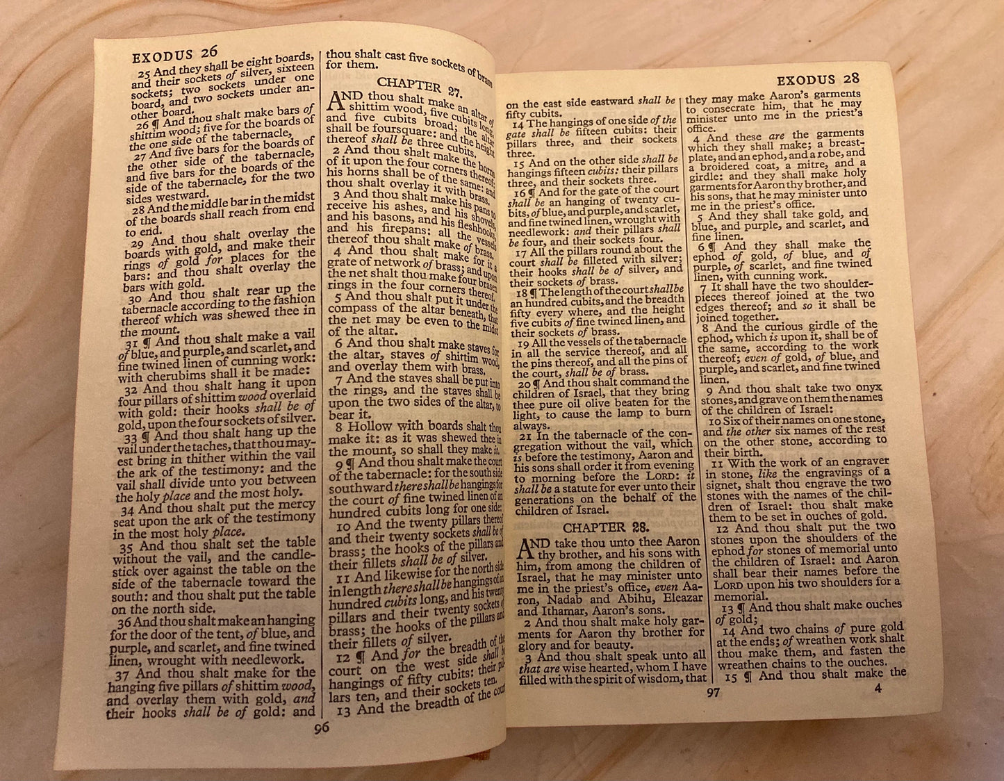 1937 Holy Bible Red Hardcover - (Ref x353)