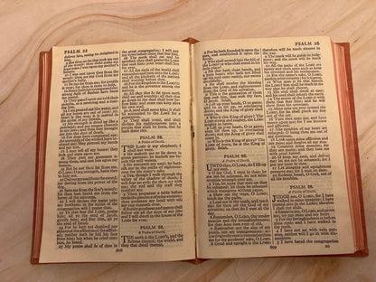 1937 Holy Bible Red Hardcover - (Ref x353)