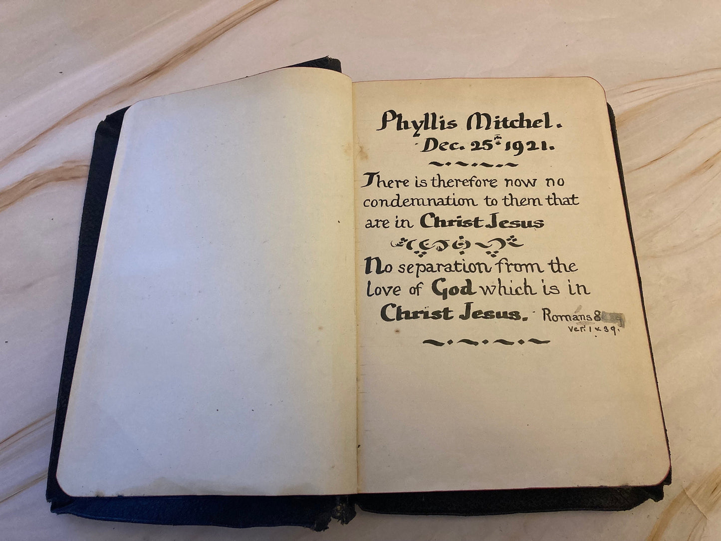 1921 Holy Bible - (Ref x337)