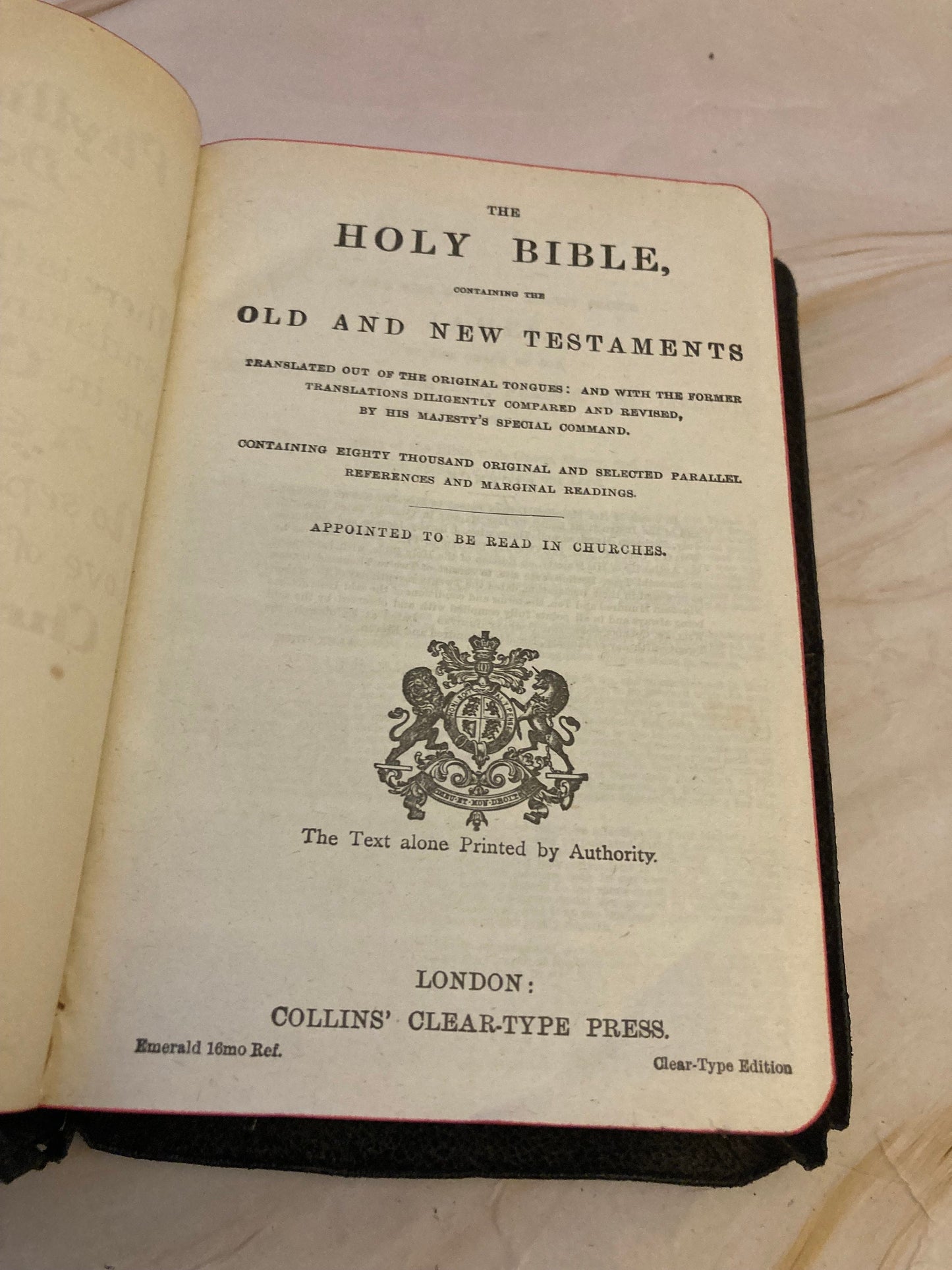 1921 Holy Bible - (Ref x337)