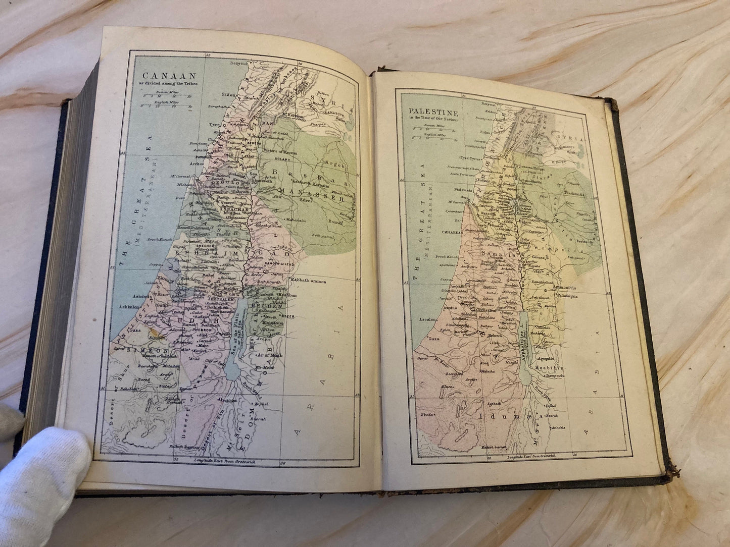 1882 Holy Bible Maps - (Ref x335)