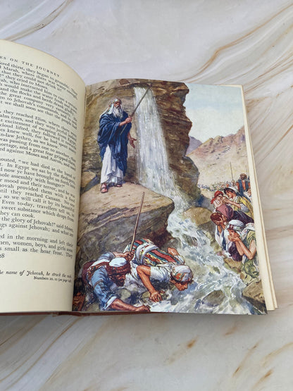 1951 Through The Bible book Illustration Bible Introduction book - (Ref x326)