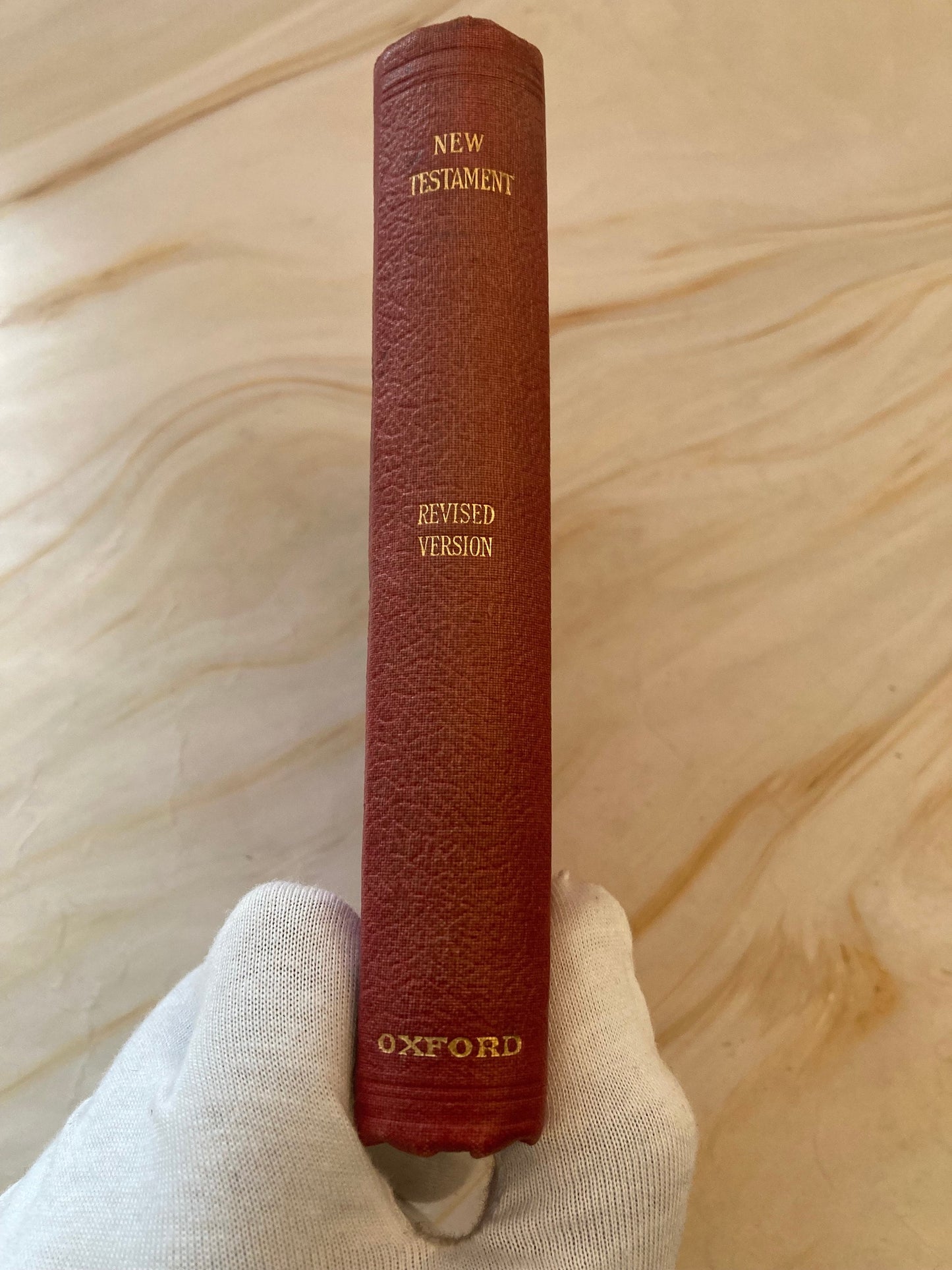 1881 Oxford New Testament Bible King Edward Vintage Red Bible - (Ref x325)