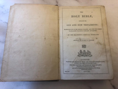 1864 Holy Bible Pocket Size - (Ref x465)