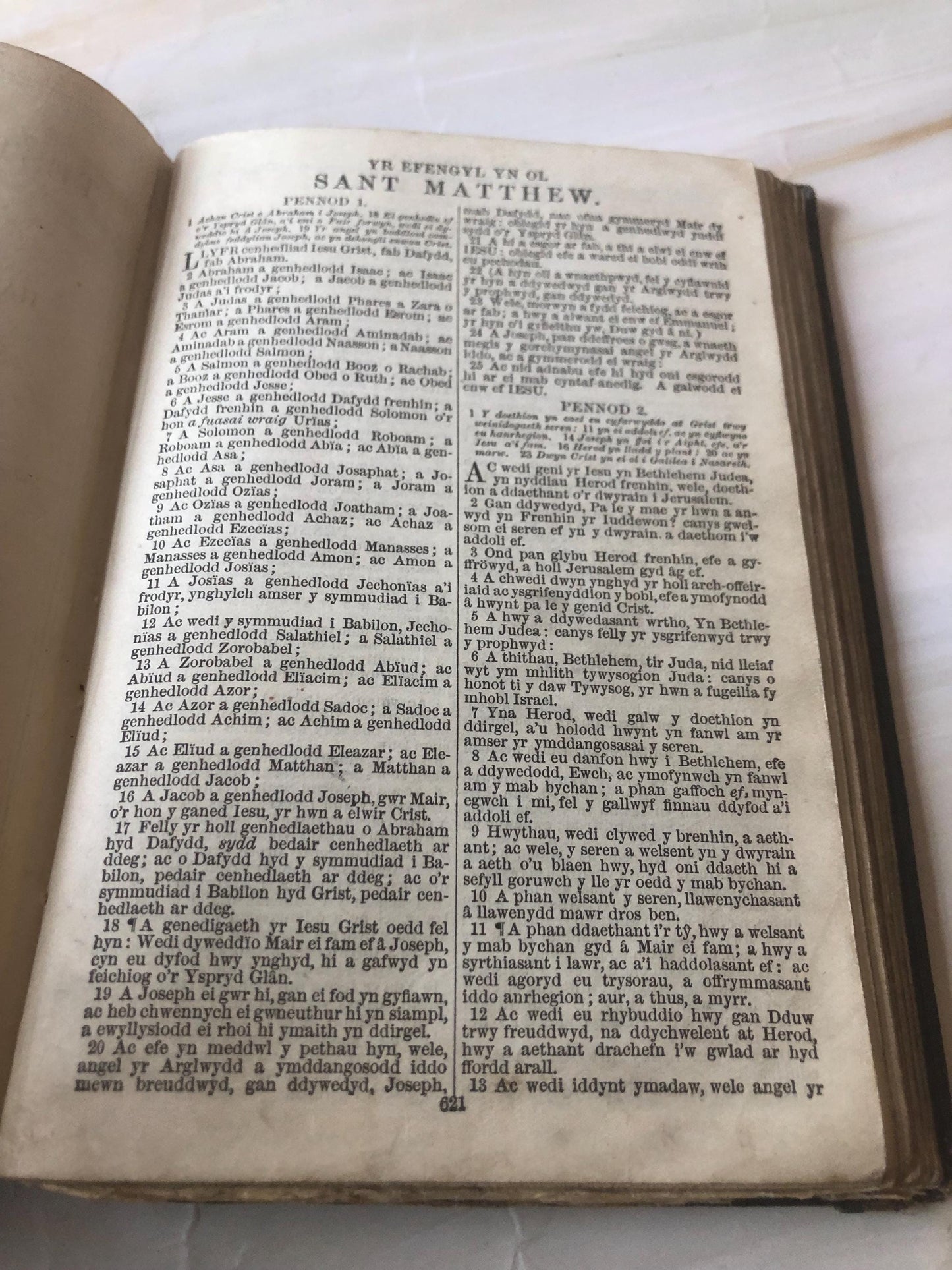 1804 Welsh Language Bible - (Ref x440)