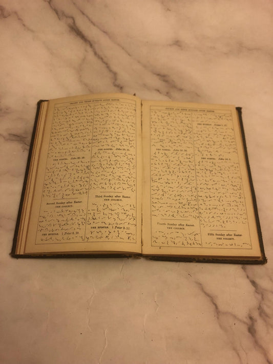 1871 Book of Common Prayer Phonetic Shorthand Rare Antique Prayer Book 1800s - (Ref x455)
