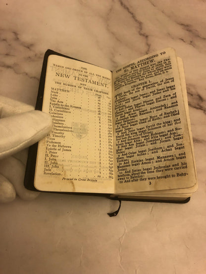 Antique 1800s Book of Common Prayer – Mini Pocket Prayer Book – Victorian Christian Devotional - (Ref x454)