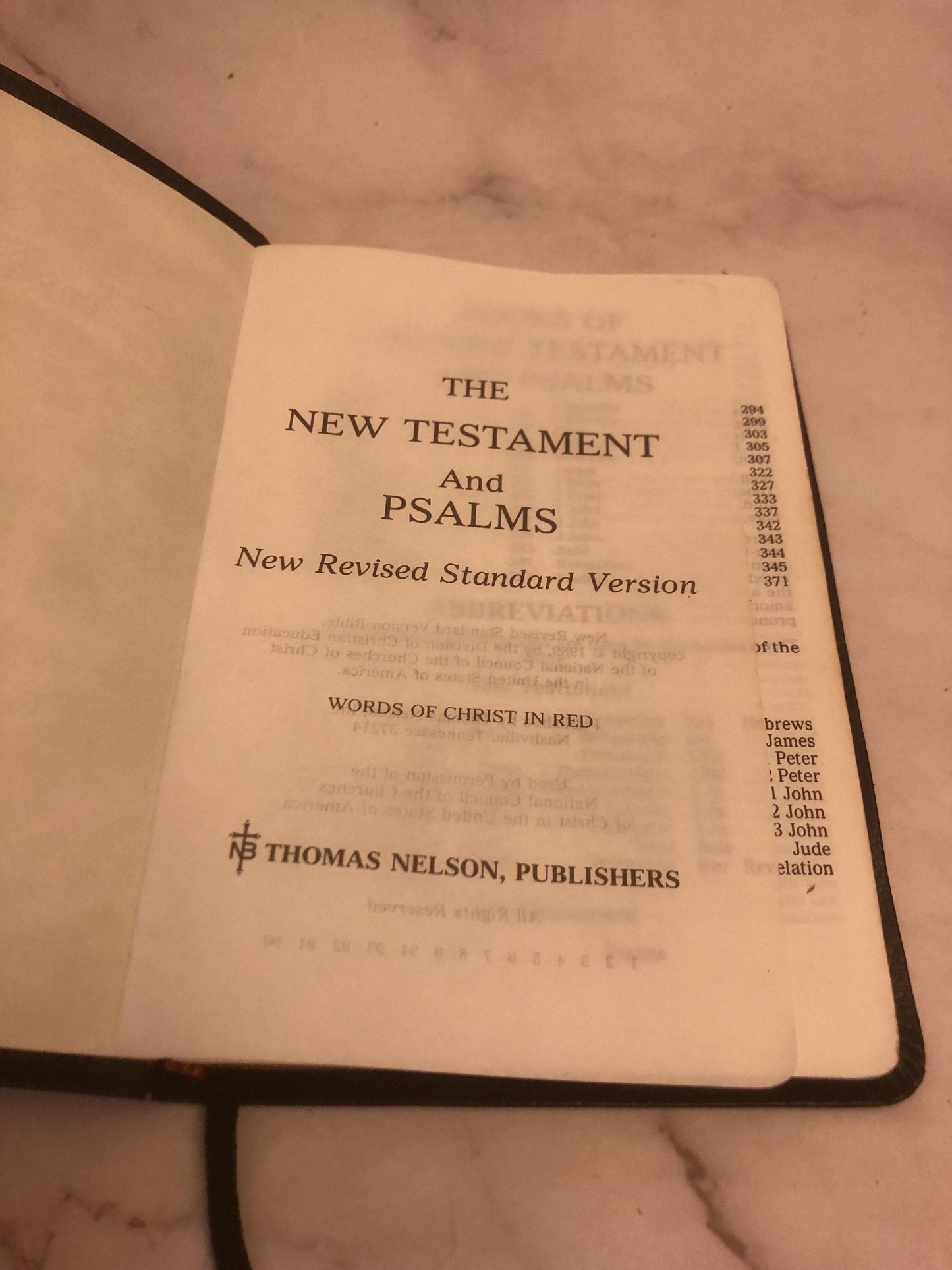 1989 RSV Holy Bible New Testament & Psalms - (Ref x451)