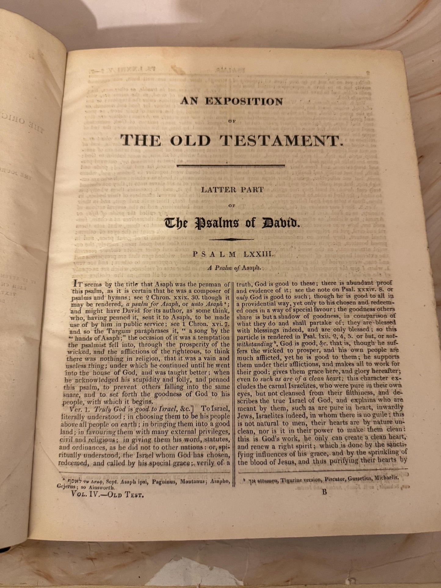 1810 John Gill Exposition of the Old Testament Vol IV Antique Bible Commentary - Ref X705