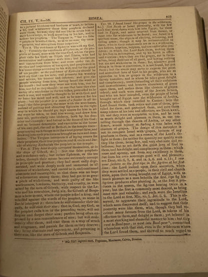 1810 John Gill Exposition of the Prophets Old Testament Vol II Antique Commentary - Ref X704