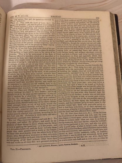 1810 John Gill Exposition of the Prophets Old Testament Vol II Antique Commentary - Ref X704