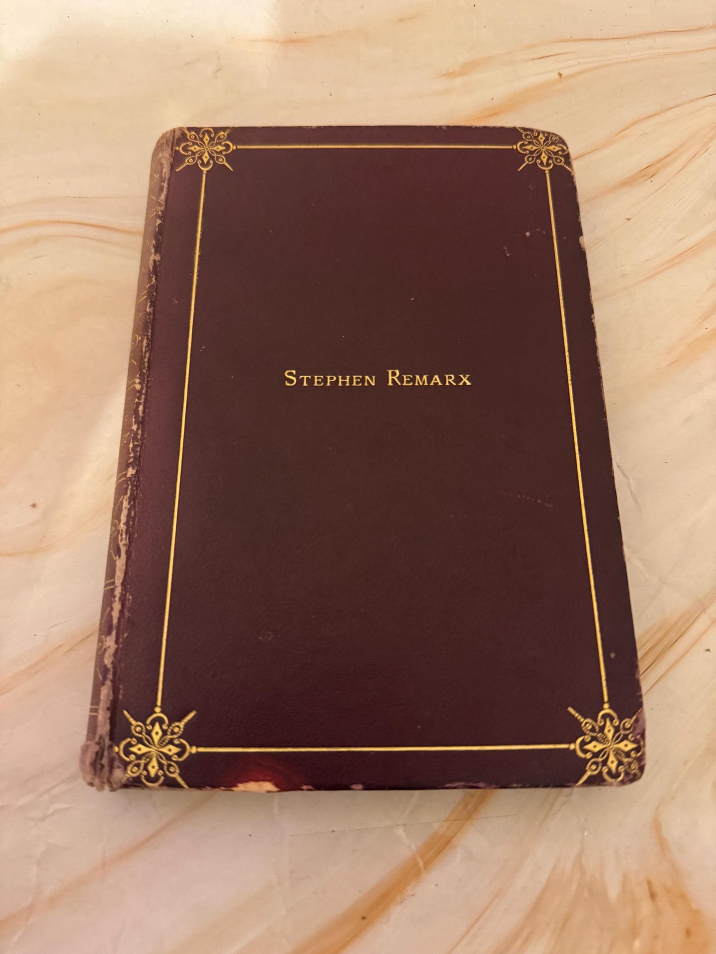 1893 Stephen Remarx Antique Victorian Christian Fiction Book by James Adderley - Ref X703
