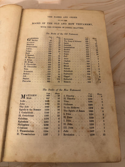 1885 Antique Holy Bible Oxford University Press British and Foreign Bible Society - Ref X700