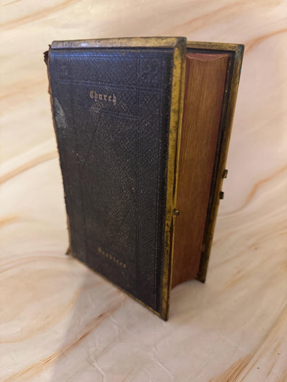 1841 Book of Common Prayer Antique Church Services - Ref X699