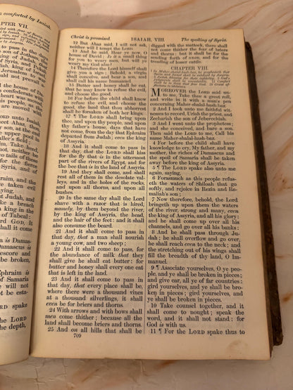 1885 Antique Holy Bible Oxford University Press British and Foreign Bible Society - Ref X700
