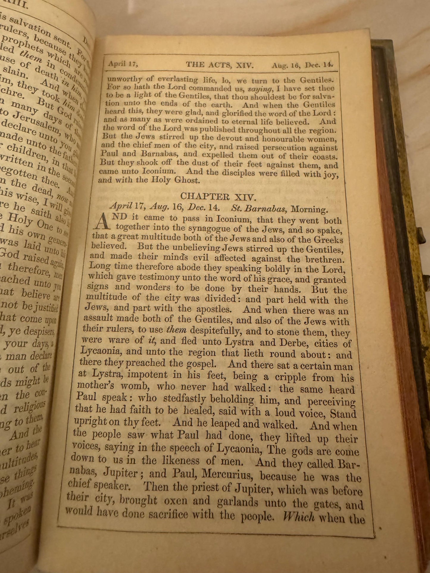 1841 Book of Common Prayer Antique Church Services - Ref X699