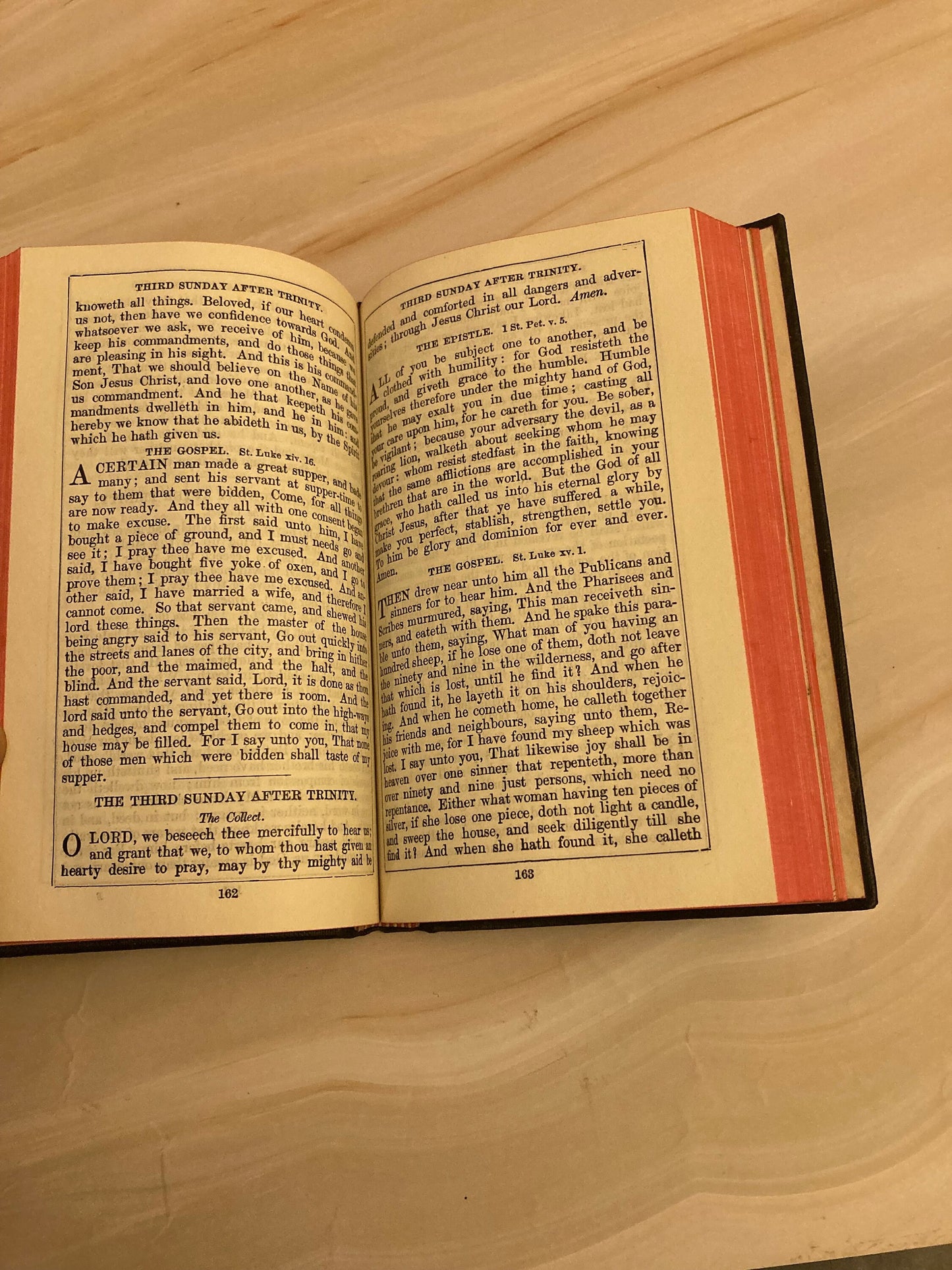 Antique Book of Common Prayer – Pocket Size Hymn Book – Vintage Christian Prayer Book - (Ref X33)