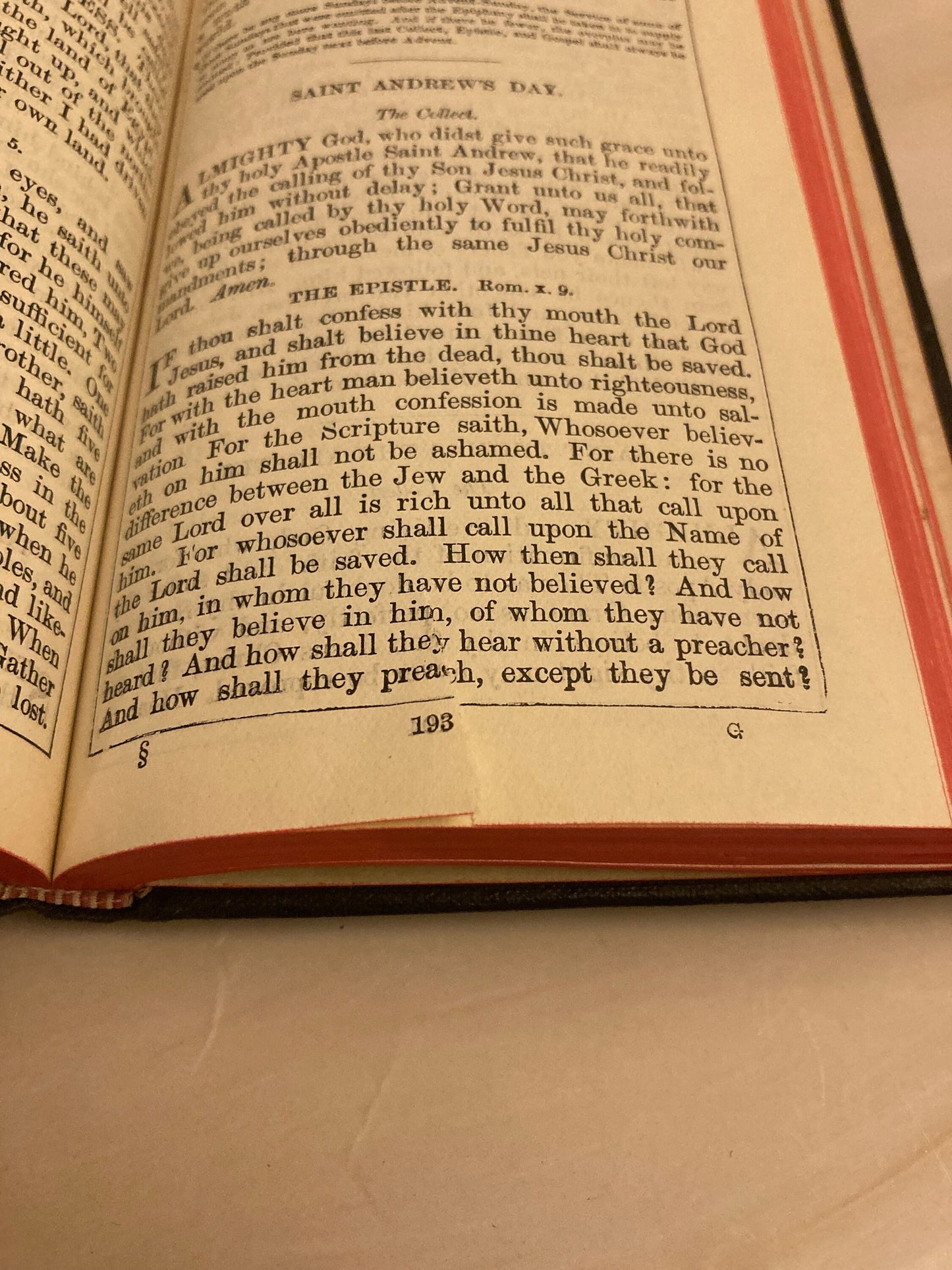 Antique Book of Common Prayer – Pocket Size Hymn Book – Vintage Christian Prayer Book - (Ref X33)