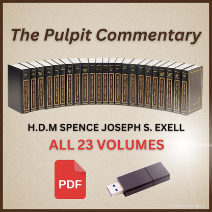 Pulpit Commentary 23 Volumes USB (PDF Format) | Complete Bible Commentary
