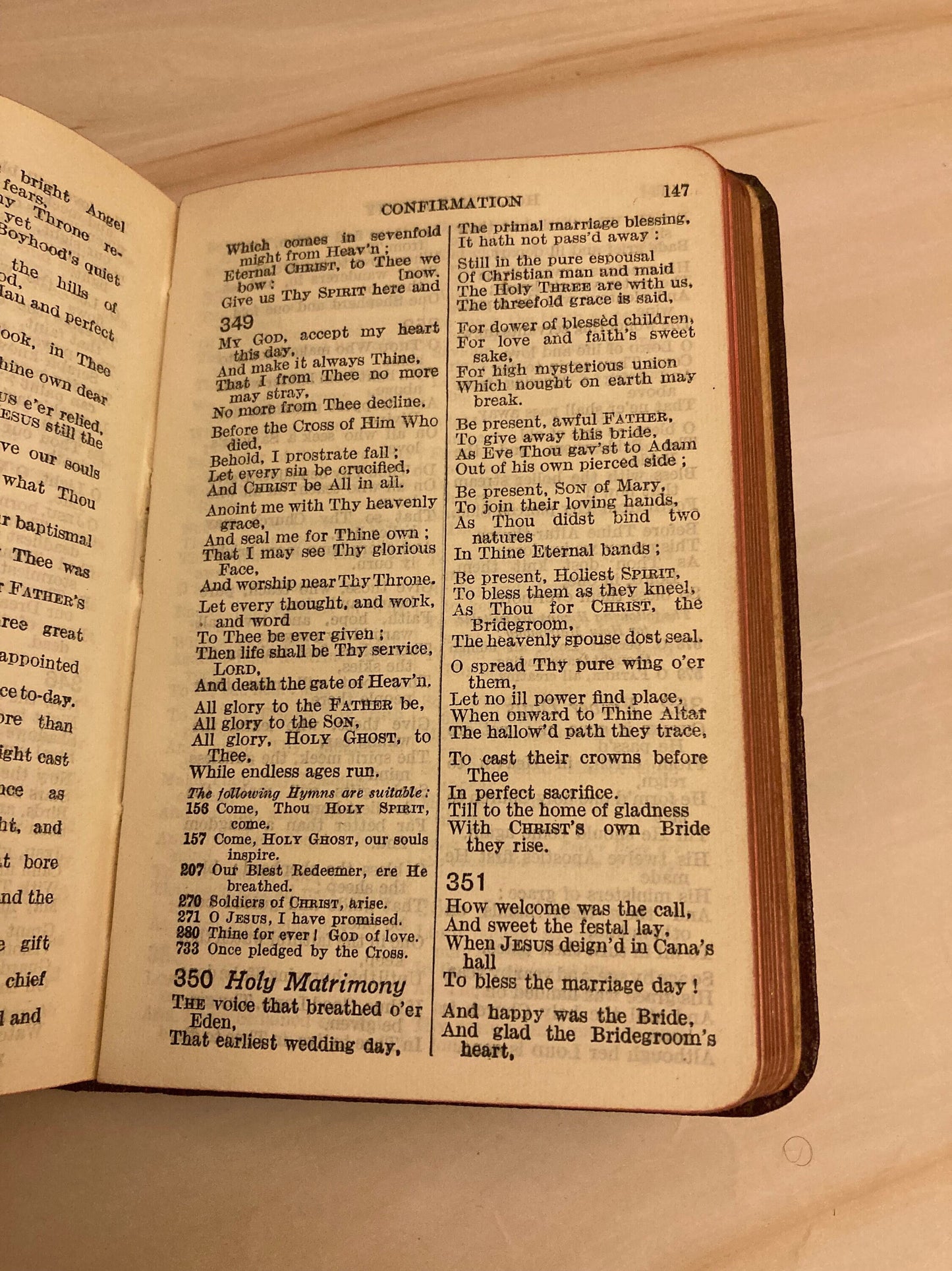 Vintage Book of Common Prayer & Hymns – Eyre and Spottiswoode – Pocket Size Prayer Book - Ref X34