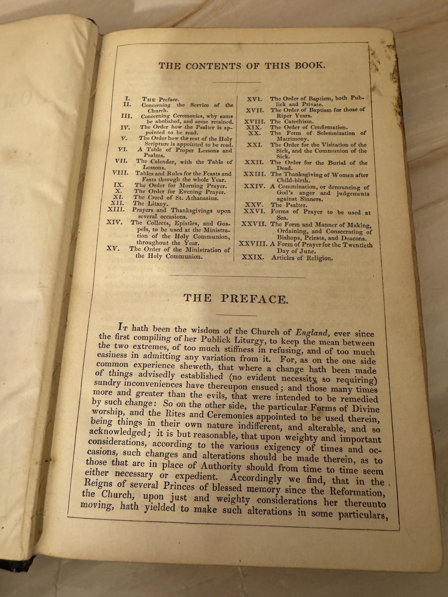1862 Book of Common Prayer Antique Victorian Leather Bound Church of England Prayer Book - Ref X696