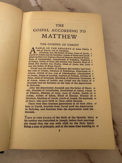 1961 New English Bible – New Testament (Oxford & Cambridge, Green Hardcover) - Ref x534