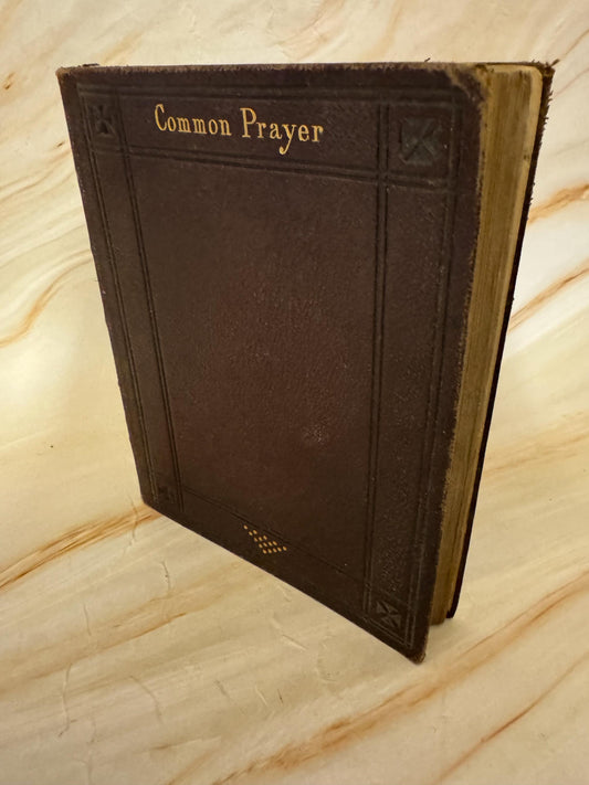 Antique Oxford Common Prayer Book Church of England Psalter Leather Bound - Ref X695