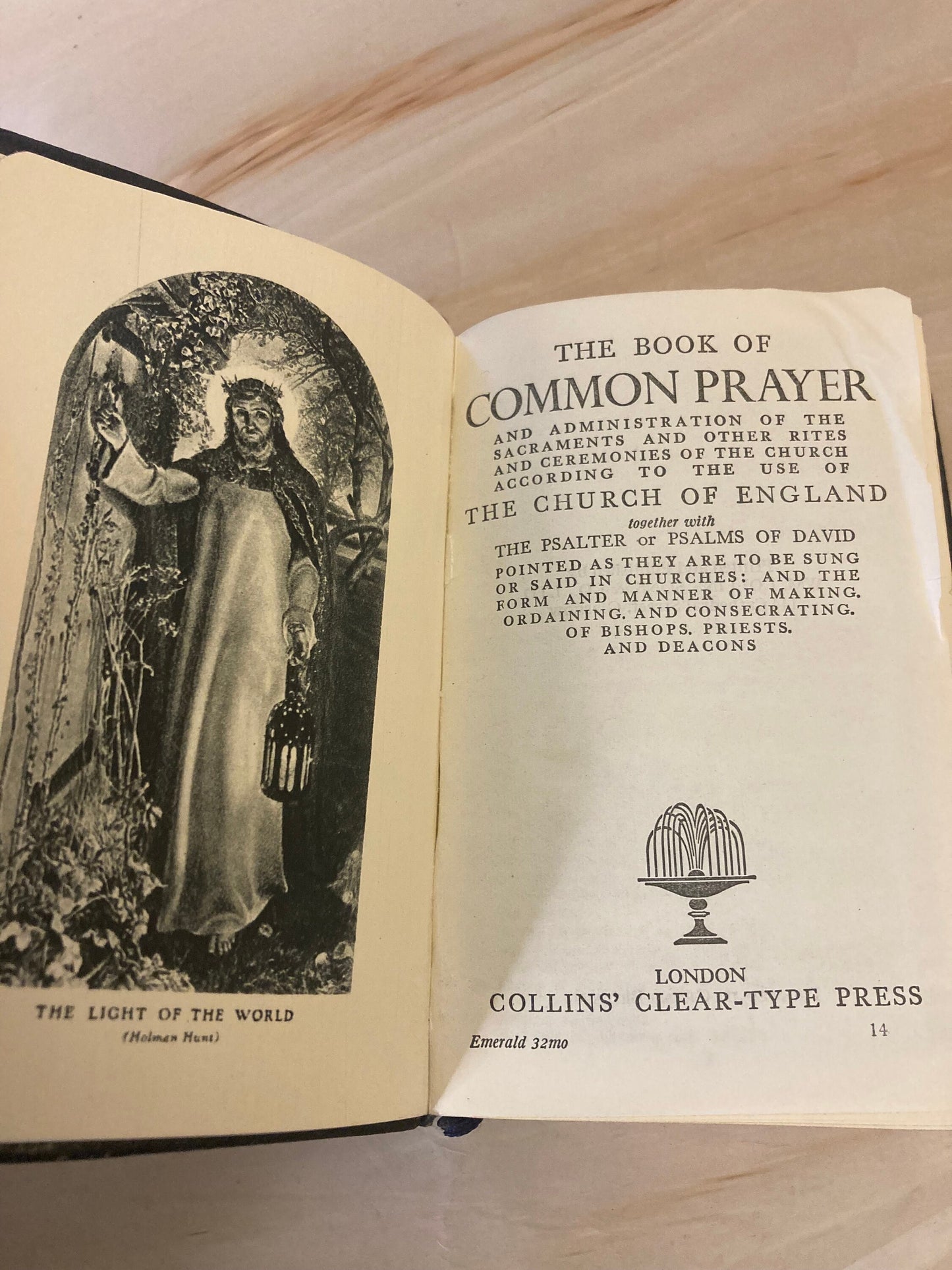 Vintage Common Prayer Hymns Book A&R Christian Prayer Book Hymnal - Ref x318