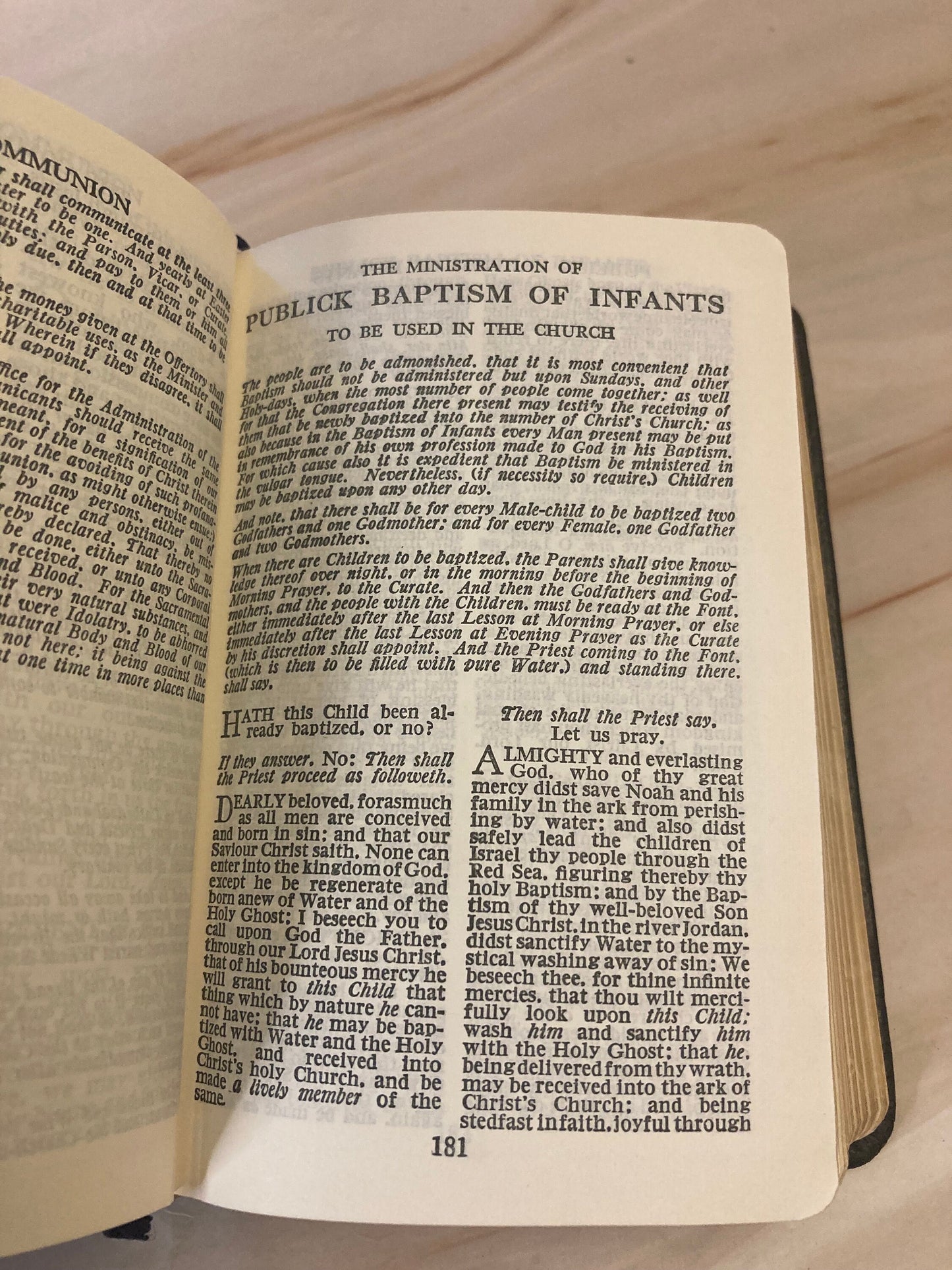 Vintage Common Prayer Hymns Book A&R Christian Prayer Book Hymnal - Ref x318