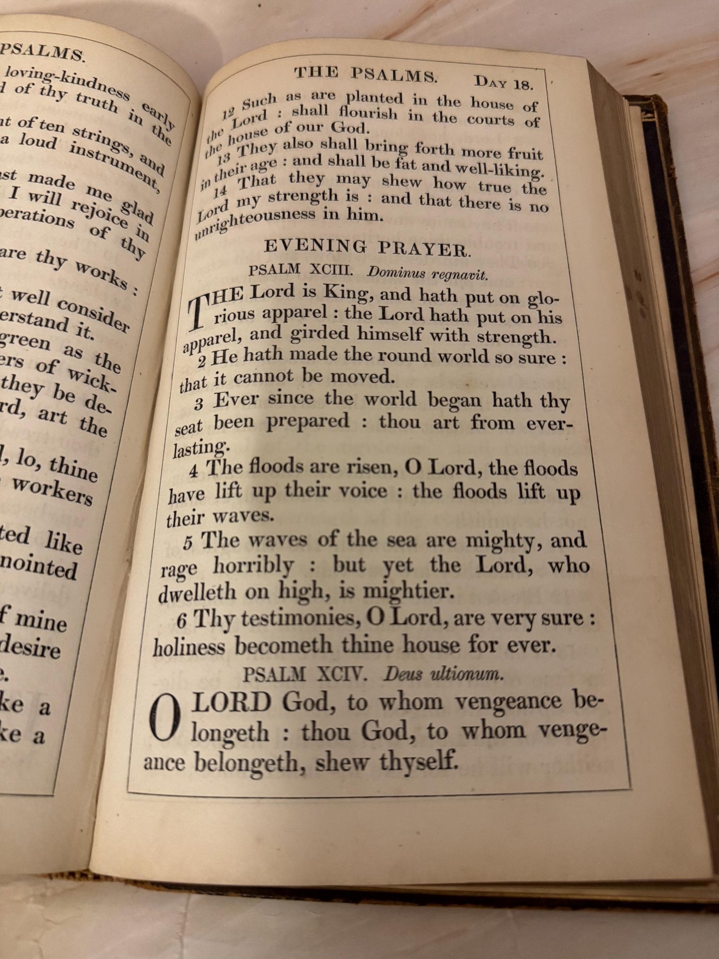1852 Antique Book of Common Prayer Leather Bound Church of England Prayer Book - Ref X694
