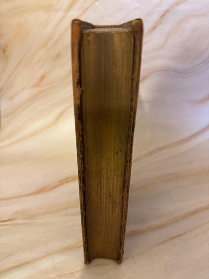 1852 Antique Book of Common Prayer Leather Bound Church of England Prayer Book - Ref X694