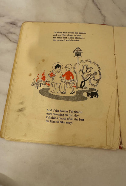 1948 Vintage Christian Children’s Book – If Jesus Came to My House – Illustrated - Ref x529