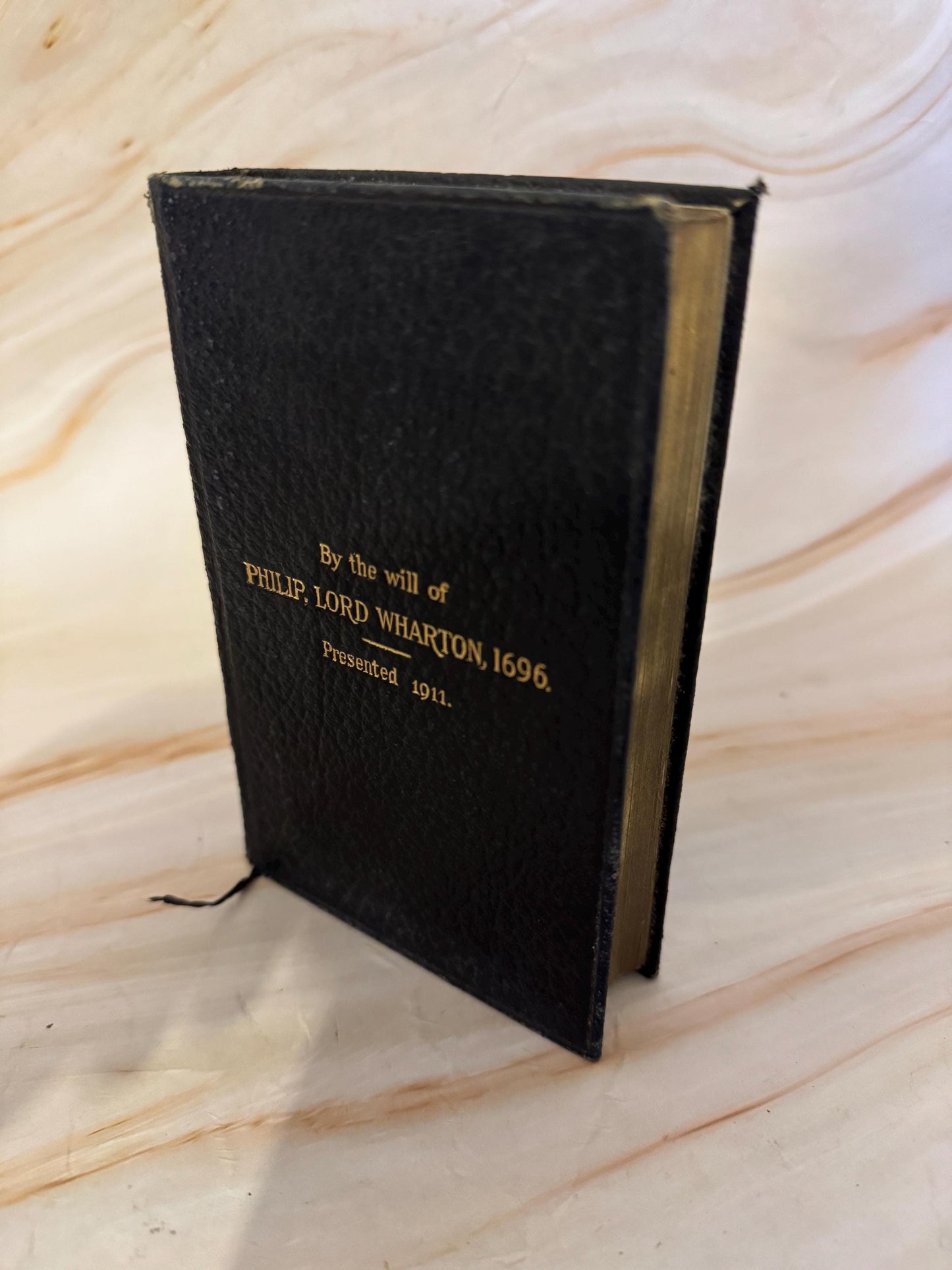 1911 Pocket Size Book of Common Prayer Antique Church of England Oxford Prayer Book Lord Wharton - Ref X692