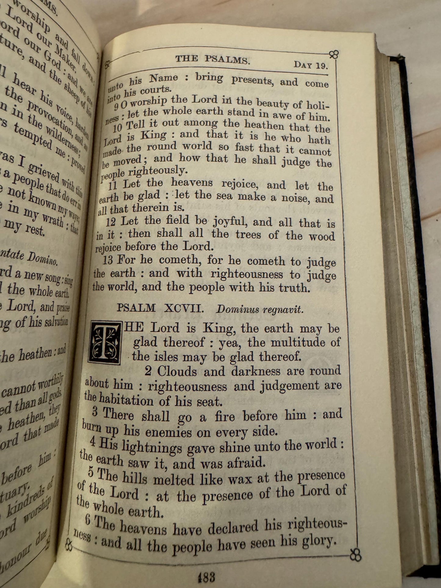 1911 Pocket Size Book of Common Prayer Antique Church of England Oxford Prayer Book Lord Wharton - Ref X692