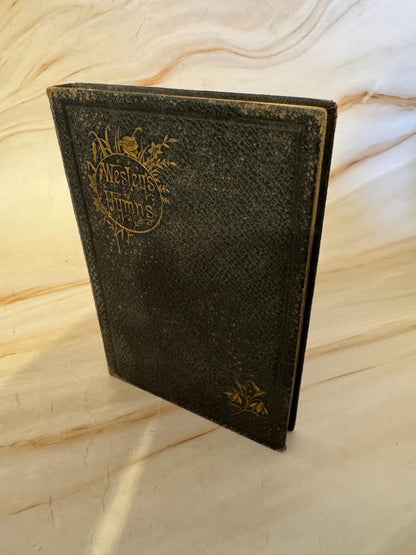 1876 John Wesley Methodist Hymns Antique Wesleyan Hymn Book - Ref X691