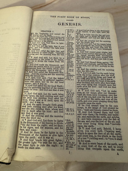 1924 Holy Bible Antique King James Bible Philip Lord Wharton Presentation Edition - Ref X690