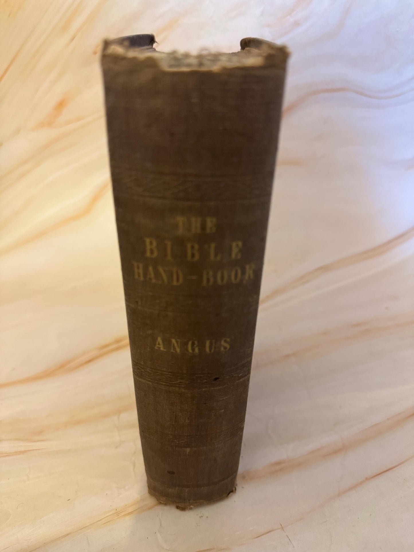 1858 The Bible Hand-Book Joseph Angus Antique Religious Theology Study Book- Ref X689