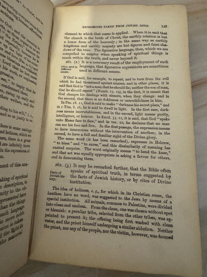 1858 The Bible Hand-Book Joseph Angus Antique Religious Theology Study Book- Ref X689