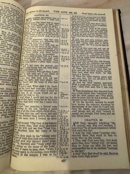 1924 Holy Bible Antique King James Bible Philip Lord Wharton Presentation Edition - Ref X690