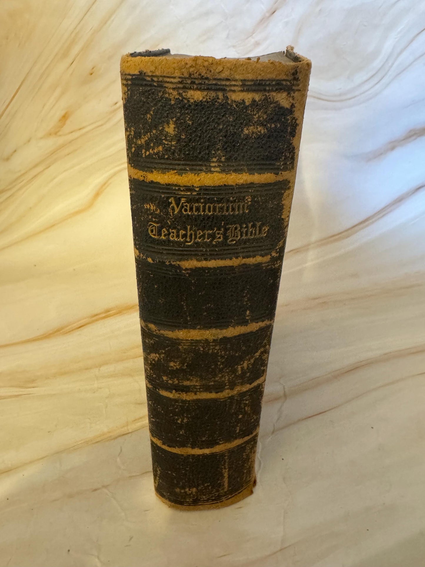 1881 Variorum Teacher’s Bible Antique King James Bible Sunday School Centenary Bible - Ref X687