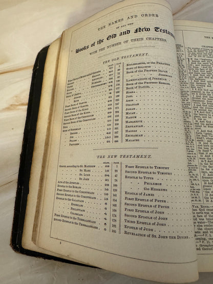 1881 Variorum Teacher’s Bible Antique King James Bible Sunday School Centenary Bible - Ref X687