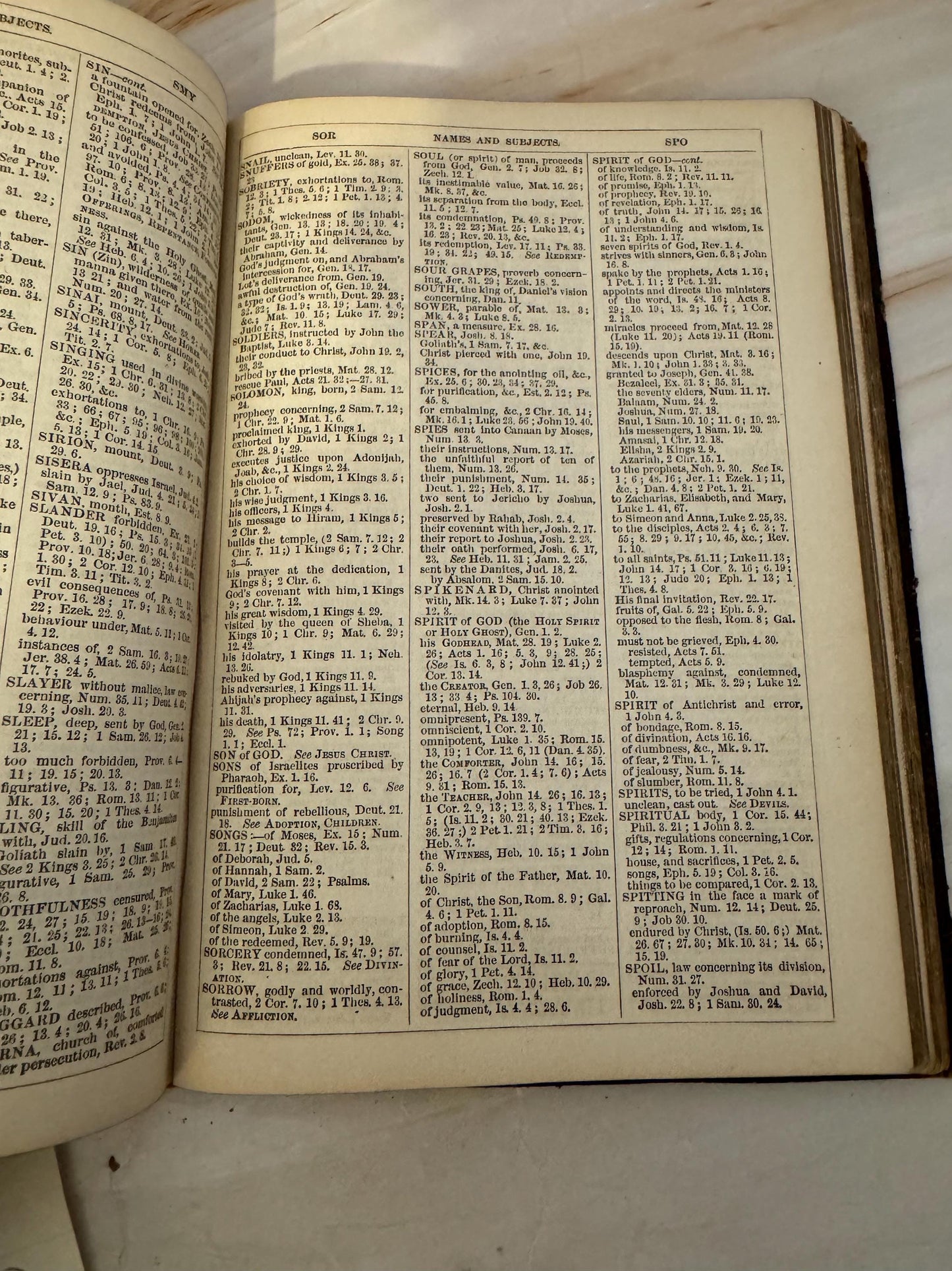 1881 Variorum Teacher’s Bible Antique King James Bible Sunday School Centenary Bible - Ref X687